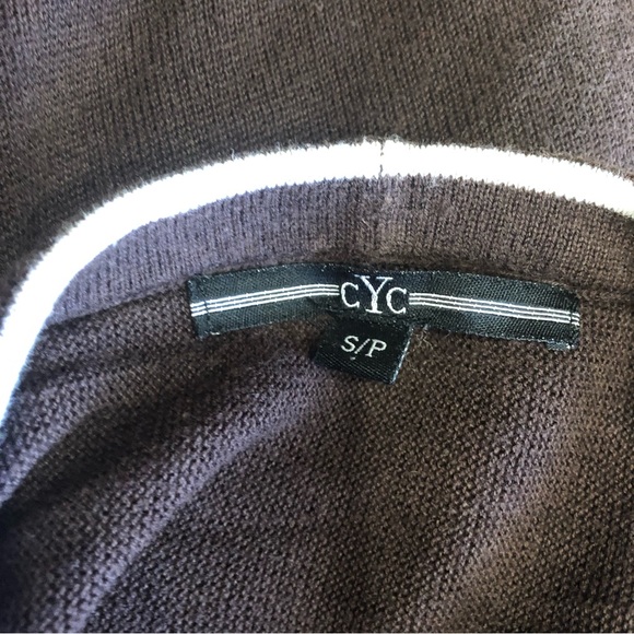 CYC open front cardigan - short in back, long flowy in front - with stripes - Picture 8 of 8